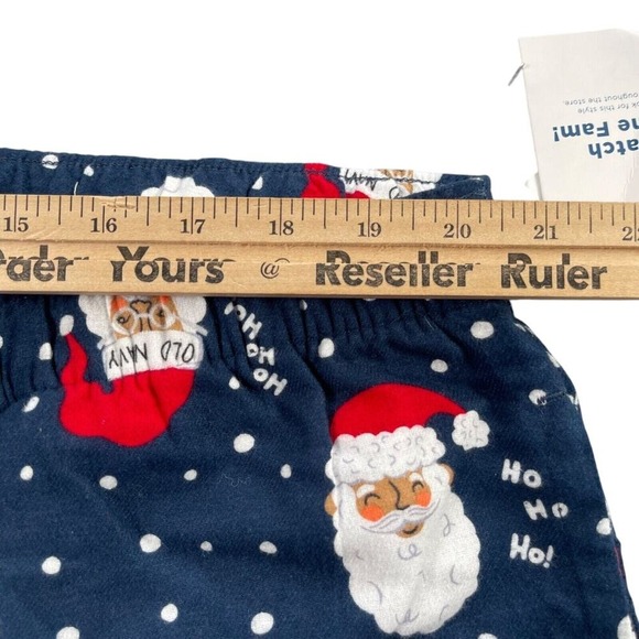 Old Navy Pajama Pants Womens 2X Navy Santa Claus Christmas Flannel Match The Fam - Picture 6 of 14